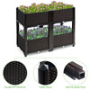 Set of 4 Raised Garden Bed Kits Elevated Flower Vegetable Herb Grow Planter Box