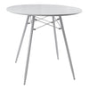31'' Kitchen Round Dining Table Mid-century Wooden Top for Living Room and Cafe