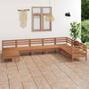 8 Piece Garden Set Solid Pinewood Honey Brown N8Q7