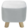 Small Square/Round Footstool Pouffe Sofa Stool Chair Velvet Fabric Padded Seat