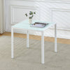 3/5Pcs Small Space Dining Set Square Glass Dining Table+ 2/4 Dining Chairs Home
