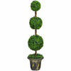 Artificial Triple Ball Shaped Topiary Tree Doorway Porch Garden Decoration Plant