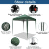 2x2M Pop up Gazebo Waterproof Marquee Canopy Garden Wedding Party Tent Green