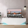 Modern TV Unit Cabinet White TV Stand High Gloss 3 Door w/ RGB Led Lights 140cm