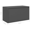 Slim Hallway Cabinet Cupboard Modern Side Table Console Narrow Unit Grey Small