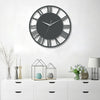 Round 30cm Kitchen Living Room Wall Clock Roman Numeral Skeleton Home Office