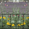 4 Panels Steel Decorative Garden Fence Lawn Border Edge Landscaping Interlocking