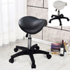 Leather Swivel Hydraulic Saddle Stool Adjustable Lift Bar for Spa Salon 2 Color