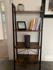Industrial Shelving Unit Vintage Metal Bookcase Ladder Shelf Storage Rack Office