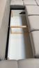 Easy Velvet Corner Sofa Bed with Storage and Pillows , Universal Sofa Bed