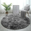 Circle Round Shaggy Rug Living room Bedroom Carpet Floor Fluffy Mat Anti-Skid
