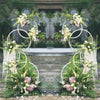 1.8m Tall Metal Hoops Pillar Stand Wedding Backdrop Arch Wreath Floral Display