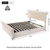 Double Bed 4FT6 Ottoman Gas Lift Storage Bed Velvet Upholstered Bed Frame NS