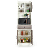 Tall Kitchen Cupboard Buffet Pantry Storage Cabinet with Adjustable Shelves