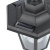 2 x LED SOLAR POWERED WALL LANTERN LAMP SUN LIGHTS Vintage OUTDOOR MOUNT GARDEN