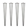 4pcs Hairpin Legs Industrial Metal Hair Pin Table Leg Set Coffee Desk Furniture