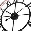 40/60cm Large Roman Numerals Home Garden Wall Clock Metal Big Giant Open Face
