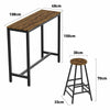 Pub Kitchen Height Bar Table Stool Dining Bistro Combination 1 Table +2 Chairs