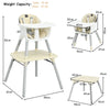 4 in 1 Baby Highchair Infant Feeding Seat Kids Table&Chair Set W/Adjustable Tray