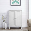 Vanity Wood Cabinet Sideboard 3Tier Storage Cupboard White Bathroom Cabinet Unit