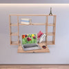 Folding Computer Desk Wall Mounted Study Table Floating Shelf Workstation Home