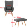 Retro/Vintage Tub Accent Chair Upholstered Padded Armchair Lounge Fabric Sofa UK