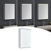 Bathroom Dimmable LED Mirror Cabinet Makeup Mirror Storage Box + Shaver Socket