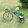 Large Bicycle Plant Stand Rack Holder Metal Garden Shelves Flower Display Holder