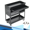 Tool Storage Heavy Duty Garage Trolley Workshop Cart Shelf 3 Tires/Wheels/Drawer