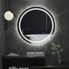 24" Large Wall Mounted Round Bathroom Mirror Premium Backlit Vanity Wall Mirror