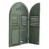 Garden Arched Mirror Gothic Rustic Wood/Metal Frame Wall Mount Outdoor Home Deco