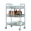 3/4 Tier Rolling Cart Storage Trolley on Wheels Salon Hairdresser Barber Storage