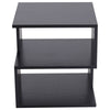 Modern Coffee Table Wood Square Side End Table Home Living Room Furniture Black
