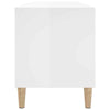 Record Cabinet Record Player Stand Sideboard White Engineered Wood