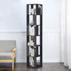 190cm Rotating Bookcase, Freestanding Bookshelf for Living Room, Corner Bookcase