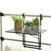 Hanging Storage Rack Folding Table Planter Balcony Flower Hanging Holder Outdoor
