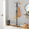 Wooden Coat Rack Hat Hanger Free Standing Hallstand Umbrella Stand with 12 Hooks