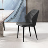 Set of 2 Faux Leather/Suede Dining Chairs Metal Legs Reception Restaurant Chair