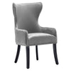 Set of 2 Velvet Upholstered Dining Chairs Luxury Button Back Dining Room Kitchen