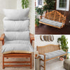 Grey High Back Seat Chair Pad Cushion Garden Seat Pads Pillow Outdoor&Indoor UK