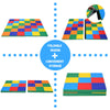 Folding Baby Play Mat Multicolor Kids Crawling Floor Foam Activity Pad 4 Pieces