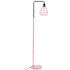 Modern Floor Lamp Geometric Lampshade Solid Marble Base Home