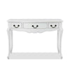 Juliette White Console Table, Stunning Shabby Chic Hallway table with 3 drawers