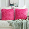 4x FAUX FUR CUSHION COVER MONGOLIAN WARM SOFT FURRY PILLOW SOFA CUSHION COVER