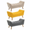 Modern Rolled Arm Bench Bed End Ottoman Sofa Seat Footrest Bedroom Entryway