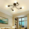 Retro Industrial Chandelier Steampunk Semi Flush Mount Ceiling Lighting Fixtures