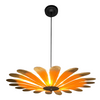 Retro Chandelier Ceiling Light Vintage Wood Woven Ceiling Lamp Dining Table Hang