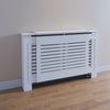 Radiator Cover Adjustable White Painted MDF Wood Heating Cover Home Decor