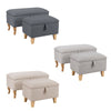 Modern Storage Footstool Ottoman Blanket Box Seat Pouffe Toy Box Door Shoe Stool
