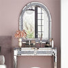 Large Arch Wall Mirror Bathroom Bathroom Living Room Crystal Diamond Glass Strip